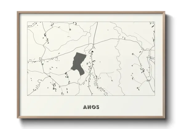 Une affiche de carte sur Anos