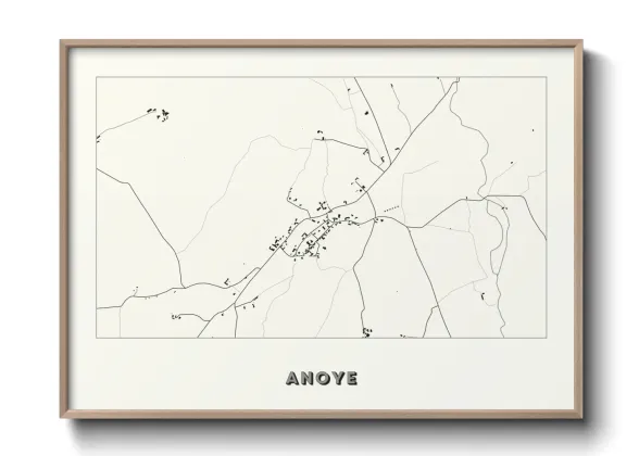 Une affiche de carte sur Anoye