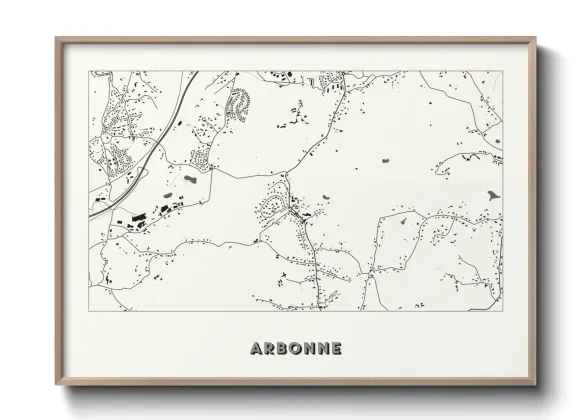 Une affiche de carte sur Arbonne