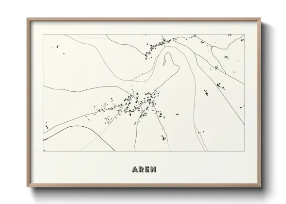 Une affiche de carte sur Aren