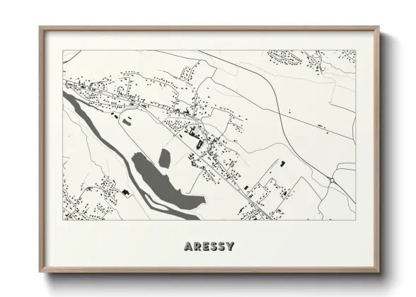Une affiche de carte sur Aressy