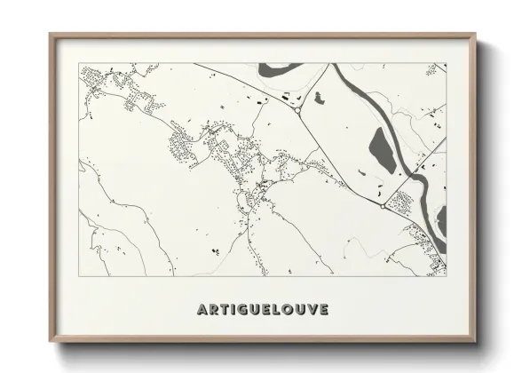 Une affiche de carte sur Artiguelouve