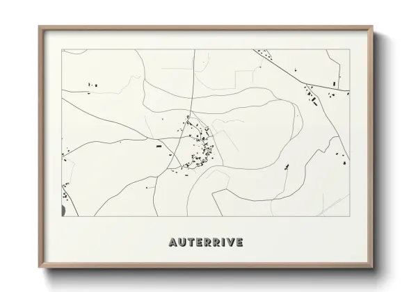 Une affiche de carte sur Auterrive