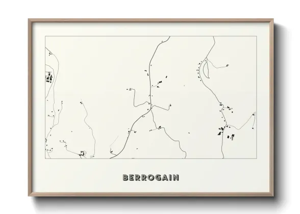 Une affiche de carte sur Berrogain