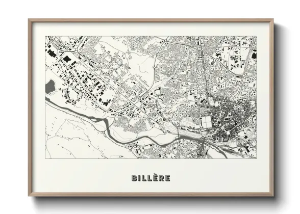 Une affiche de carte sur Billère