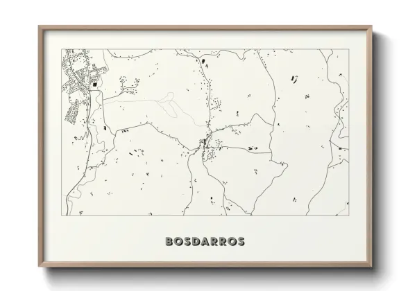 Une affiche de carte sur Bosdarros