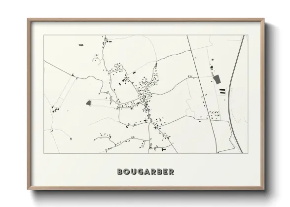 Une affiche de carte sur Bougarber