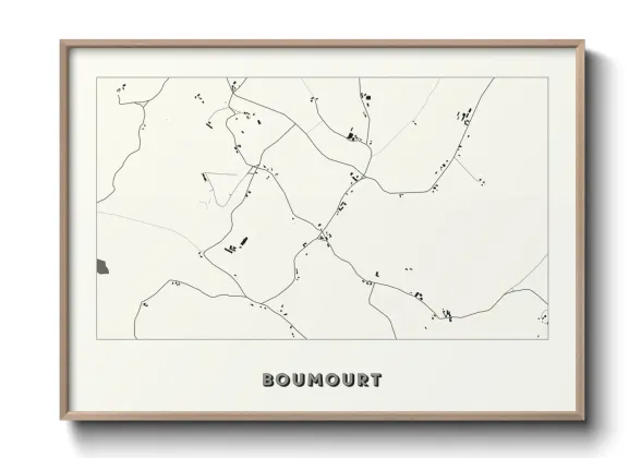 Une affiche de carte sur Boumourt
