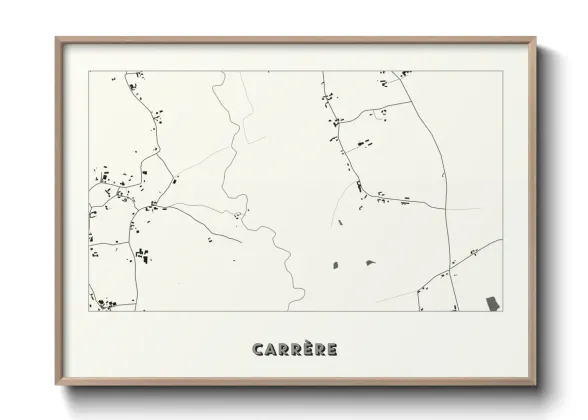 Une affiche de carte sur Carrère