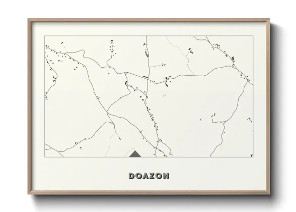 Une affiche de carte sur Doazon