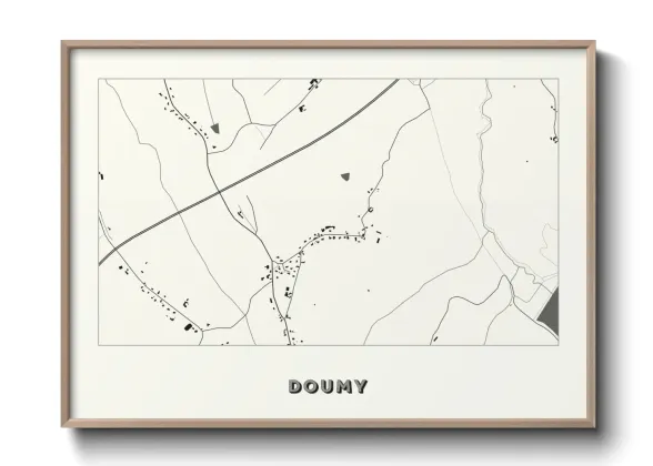 Une affiche de carte sur Doumy