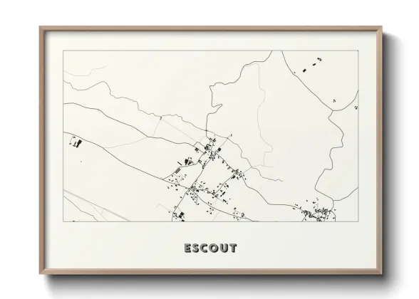 Une affiche de carte sur Escout