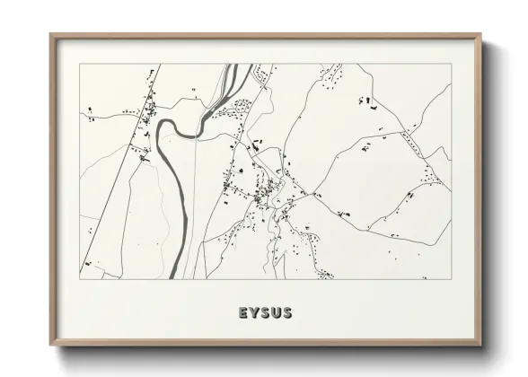 Une affiche de carte sur Eysus