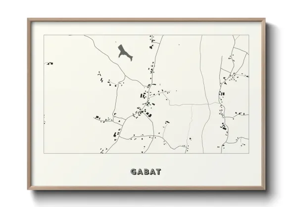 Une affiche de carte sur Gabat
