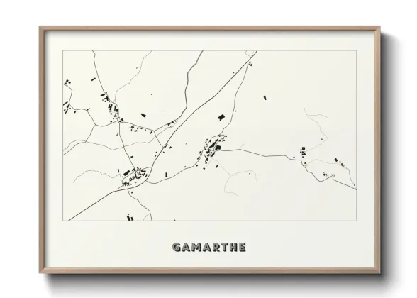 Une affiche de carte sur Gamarthe