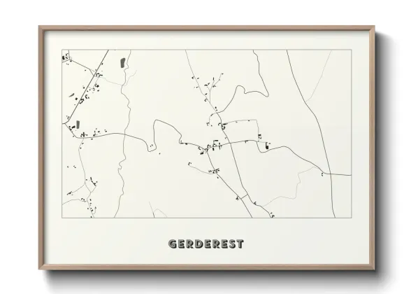 Une affiche de carte sur Gerderest