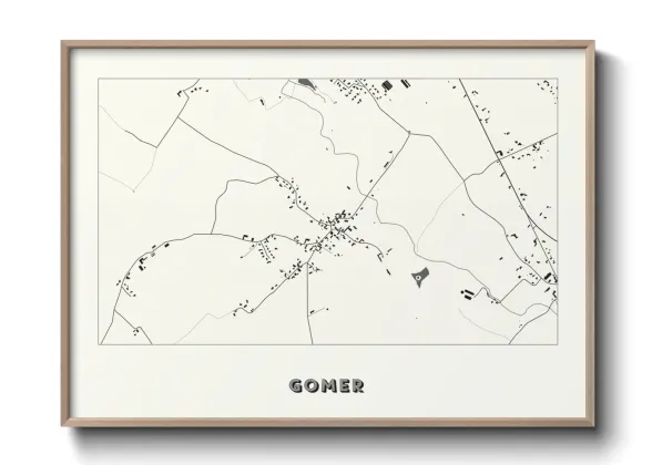 Une affiche de carte sur Gomer