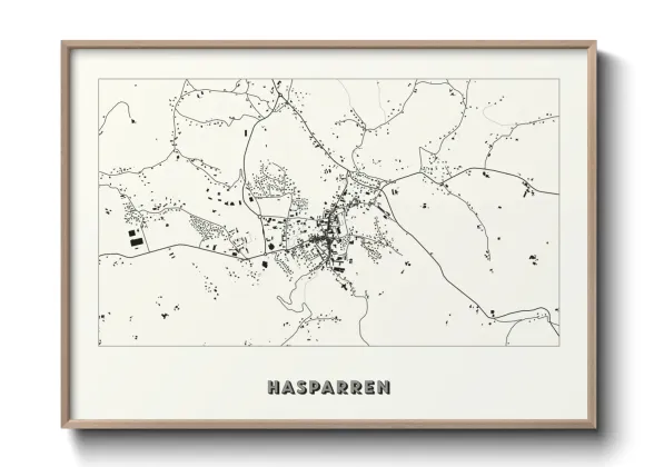 Une affiche de carte sur Hasparren