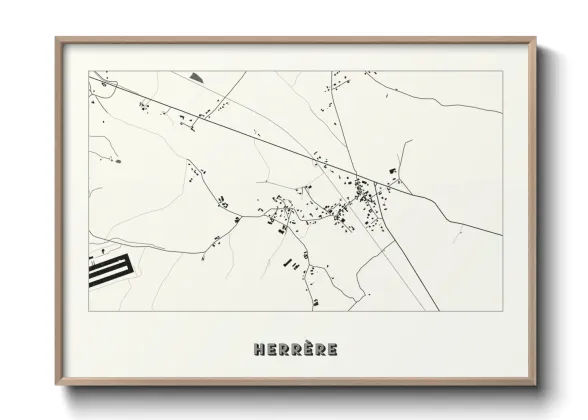 Une affiche de carte sur Herrère