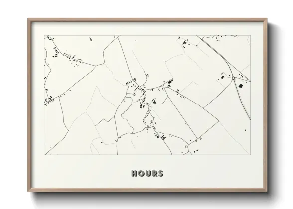 Une affiche de carte sur Hours