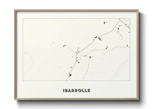 Une affiche de carte sur Ibarrolle