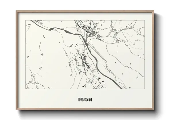 Une affiche de carte sur Igon