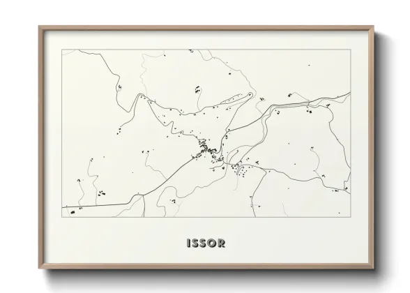 Une affiche de carte sur Issor