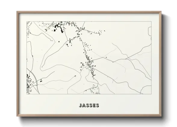 Une affiche de carte sur Jasses