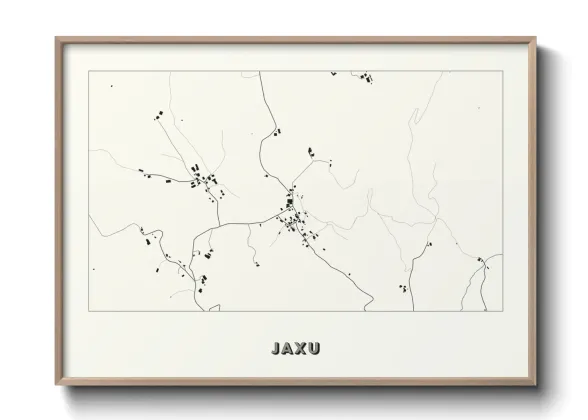 Une affiche de carte sur Jaxu