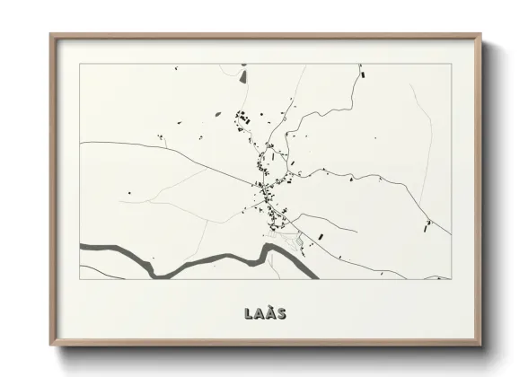 Une affiche de carte sur Laàs