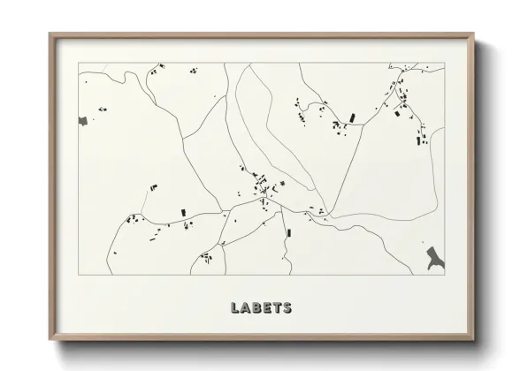 Une affiche de carte sur Labets