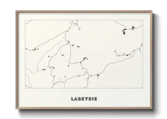 Une affiche de carte sur Labeyrie