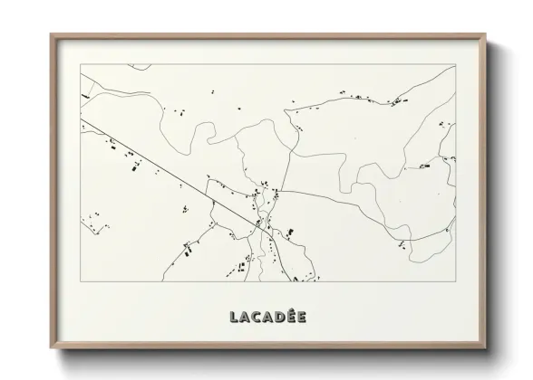 Une affiche de carte sur Lacadée