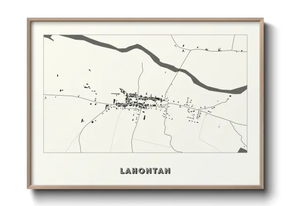 Une affiche de carte sur Lahontan