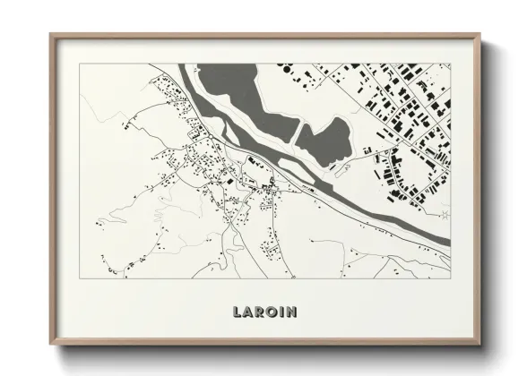 Une affiche de carte sur Laroin