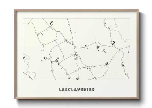 Une affiche de carte sur Lasclaveries