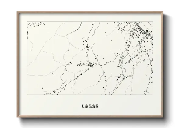 Une affiche de carte sur Lasse