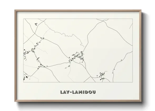 Une affiche de carte sur Lay-Lamidou