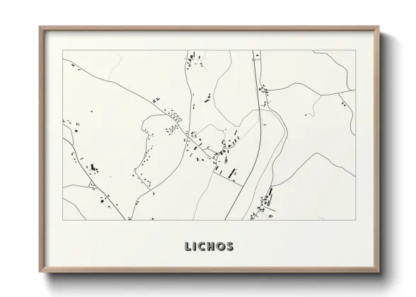 Une affiche de carte sur Lichos