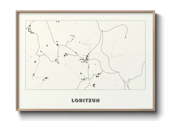 Une affiche de carte sur Lohitzun