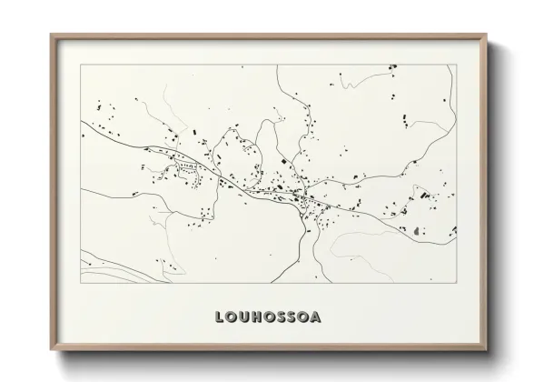 Une affiche de carte sur Louhossoa