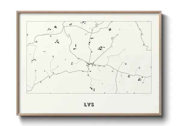 Une affiche de carte sur Lys