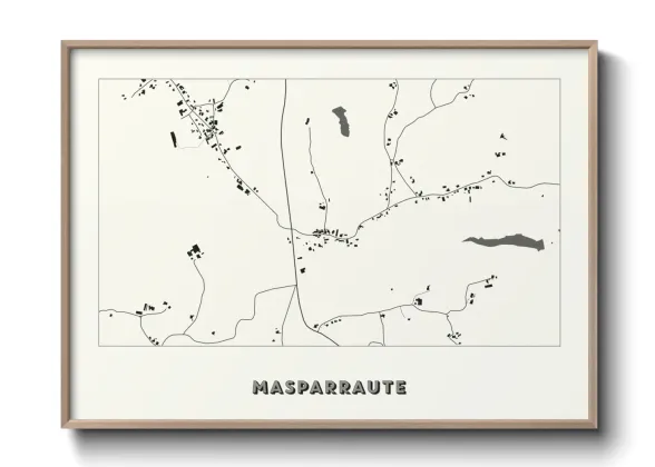 Une affiche de carte sur Masparraute