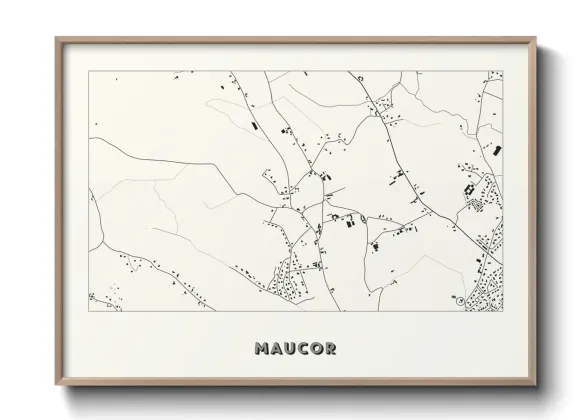 Une affiche de carte sur Maucor