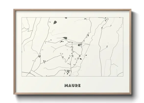 Une affiche de carte sur Maure