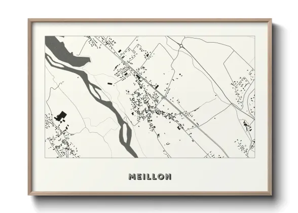 Une affiche de carte sur Meillon