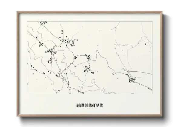 Une affiche de carte sur Mendive
