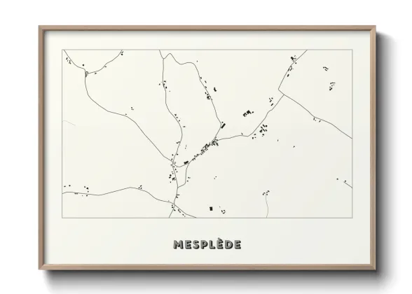 Une affiche de carte sur Mesplède