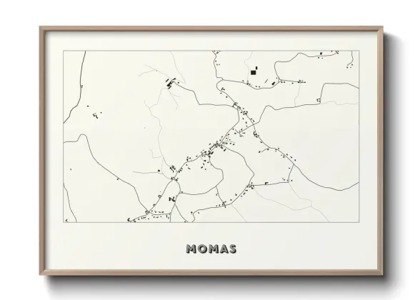 Une affiche de carte sur Momas
