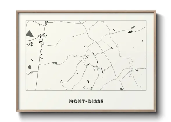 Une affiche de carte sur Mont-Disse